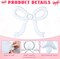 12 Pcs White Bow Balloons Coquette Birthday Bachelorette Party Decorations Giant Bows Themed Foil Balloon for Women Girls Baby Shower Decor